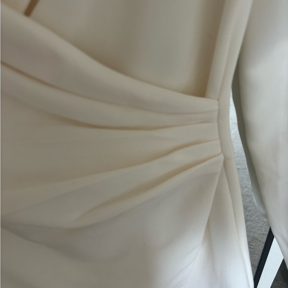 Abercrombie & Fitch Long Sleeve Off White Wrap Blazer Dress - Picture 2 of 5